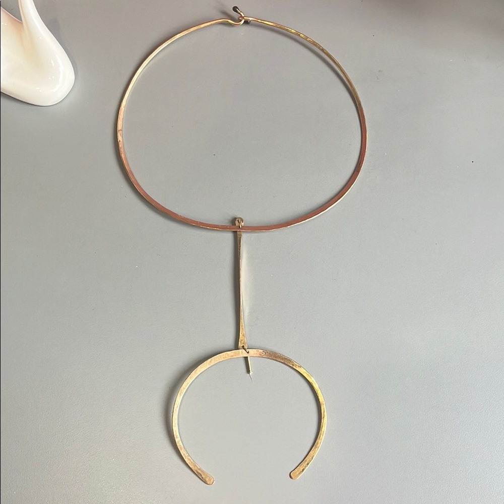 Vintage Gold Drop Necklace